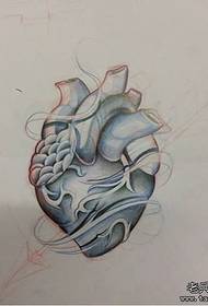 European school heart tattoo tattoo manuscript