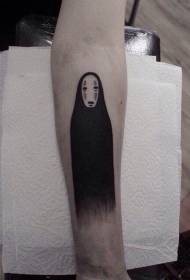 paže černá kreslený anonymní mužské tetování vzor
