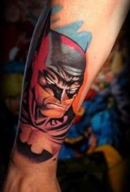 arm comic style of batman tattoo model