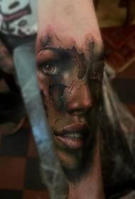 ruku moderni tradicionalni stil pilinga Uzorak tetovaža lica za lice