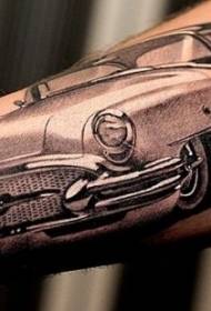 Rankos tikroviškas automobilio tatuiruotės modelis