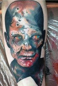 patrón de tatuaje zombie sangriento fantasía fantasía femenina