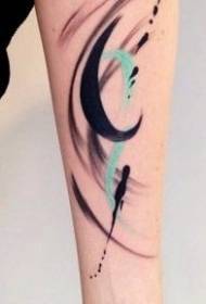 arm abstract wind tattoo pattern