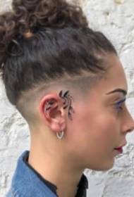 9 small tattoos on the ear cartilage tattoo ear