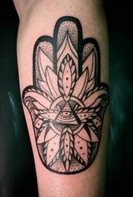 Arm Black Stinging Fatima Tangan dan Corak Tatu Daun