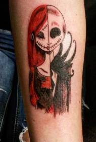 Maalattu tyttö paholainen tatuointi malli