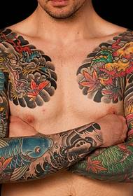 man handsome around the dragon dragon full armor tattoo pattern 110858-Japan Yamaguchi group tattoo tattoo picture appreciation