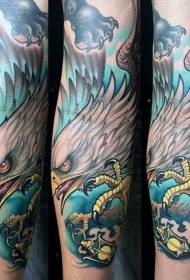 earmkleur eagle âlde skoalle tattoo patroan