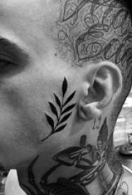 ansigt tatovering mønster forskellige sort tatovering skit ansigt tatovering mønster