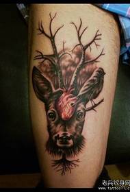 рекомендуємо малюнок татуювання серця оленів