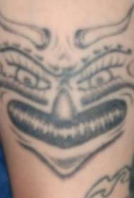 Devil Facial Tattoo Expression Facial Model