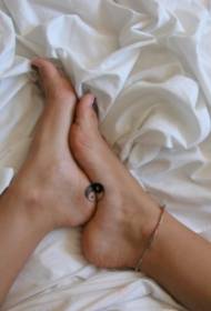 hæl yin og yang sladder tatoveringsmønster