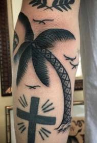 pátrún tattoo crann pailme dubha sean-scoile