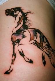 Bein braun Mustang Tattoo-Muster
