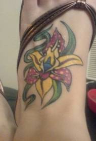 uzorak u boji svijetle orhideje tetovaža uzorak