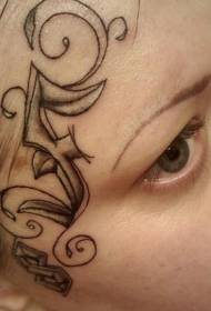 Women's Face Decorative Tattoo Pattern