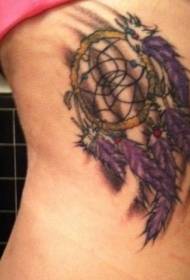 ženski struk bočne boje hvatač snova tetovaža uzorak