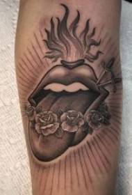 Mouth tattoo pattern 10 styles of different lip tattoo designs