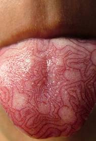 extreme tongue tattoo pattern