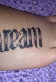 femra instep anglisht anglisht tatuazh tatuazh foto