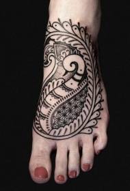 vrist svart svane totem tatoveringsmønster