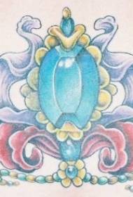 female waist color Decorative gemstone tattoo picture