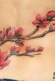 tattoo: back waist cherry tattoo pattern picture