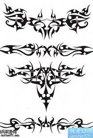waist flower totem tattoo pattern