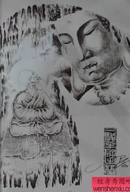 tattoo nhamba yakakurudzira muviri Buddha hafu-kureba basa