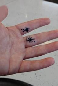palm small tattoo male palm black line tattoo picture 114251-Flower English tattoo male hand palm black English tattoo picture