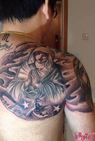 Shawl Madonna tattoo picture