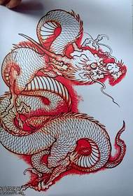 modèle de tatouage châle dragon
