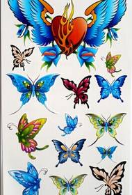 beautiful butterfly boys and girls body full body tattoo manuscript pictures