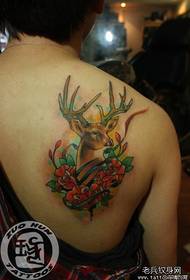 shoulder fashion trend of a deer tattoo pattern
