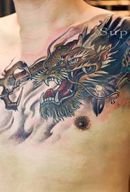 domineering over shoulder dragon tattoo