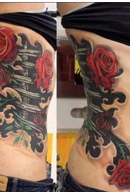 beauty side struk klasična modna mašina za osobnost sa tetovažom od ruža