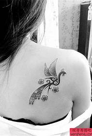 Tatoveringsbillede anbefales et skulder totem Phoenix tatoveringsmønster