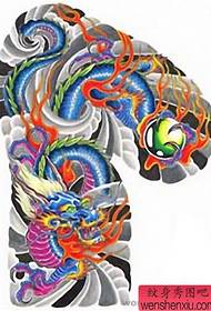 semi-dragon tattoo pattern picture
