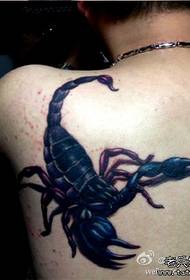 man shoulders cool scorpion tattoo pattern