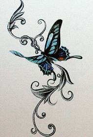 vzorec tatoo metuljev