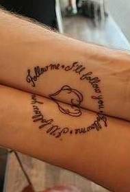 srdce tetování vzor pár tetování
