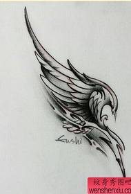 малюнак татуіроўкі рэкамендаваў працаваць на татуіроўцы крыла