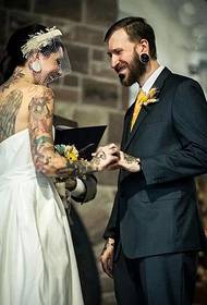the most beautiful tattoo bride