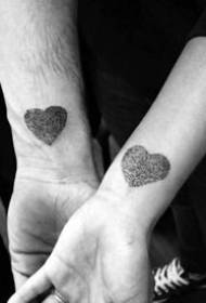 Tatuaggi di coppia semplice _ 8 piccole immagini fresche e semplici di tatuaggi di coppia