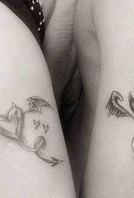 arm couple love tattoo Pattern