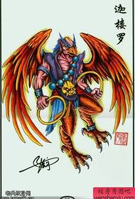 Xebatek bi destnivîsa Jialou Luowen ji hêla nîşana tatîlê ve hatî parvekirin 116947-Tattoo show pêşnumaya rengîn a dragon-aşikê rengîn pêşniyar dike