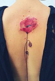 temperament božica kralježnica seksi cvjetna tetovaža tetovaža
