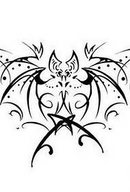 Tattoo show bar recommended a totem bat tattoo pattern