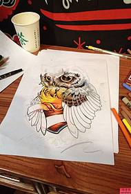 Owl Tattoo Manuscript Boka