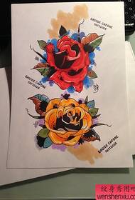 Tattoo Picture Bar Recommends a Colorful Rose Tattoo Works